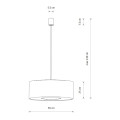 Підвісний світильник, люстра Nowodvorski 11675 Lago L E27 1x25W IP20 сірий2